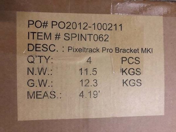 Showtec Pixeltrack Pro Bracket MKI 4er Set (Restposten)