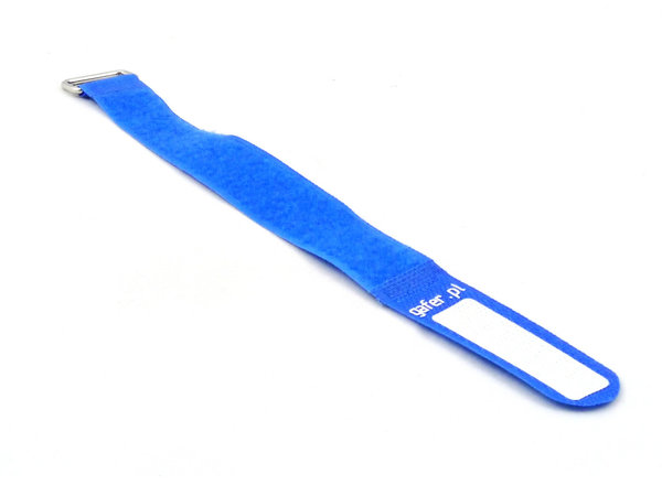 GAFER.PL Kabelbinder Klettverschluss 25x400mm 5er Pack blau