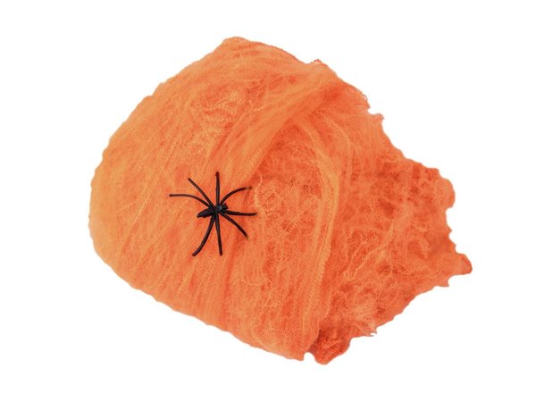 EUROPALMS Halloween Spinnennetz orange 20g