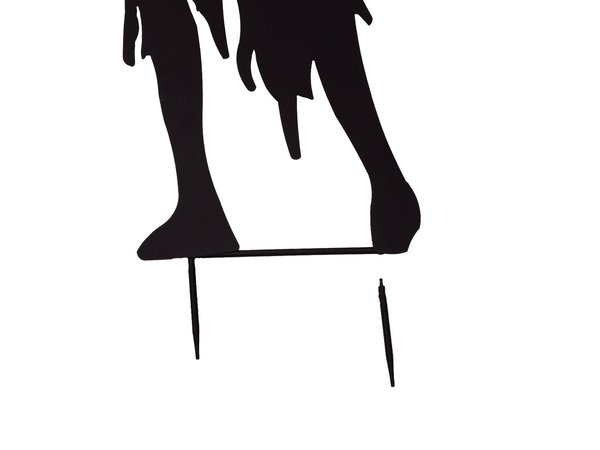EUROPALMS Silhouette Metall Zombie Frau, 135cm